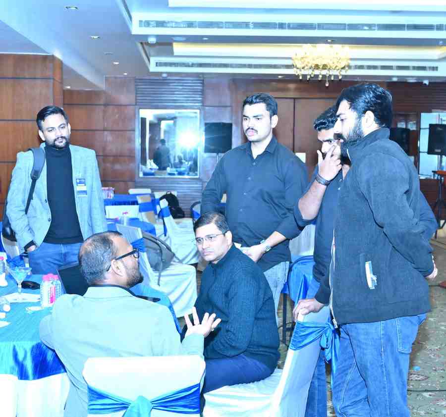 Interactive PMI certification classroom training session